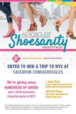 Aerosoles ‘Shoesanity’ Sweepstakes