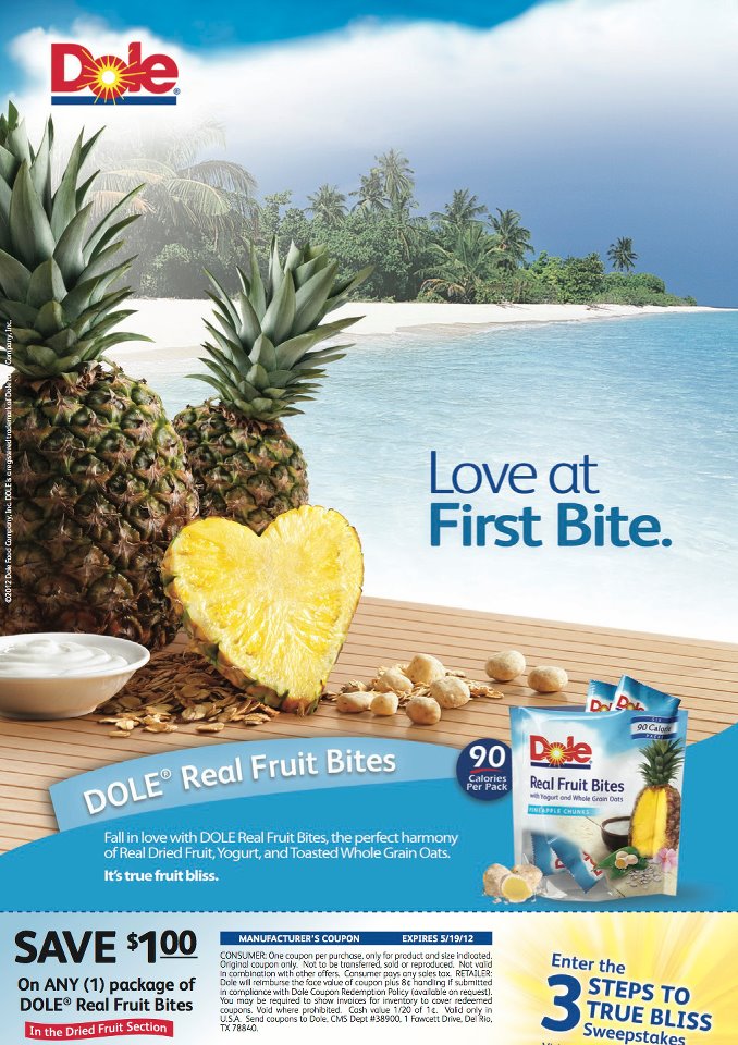 Dole Real Fruit Bites GIVEAWAY!!!