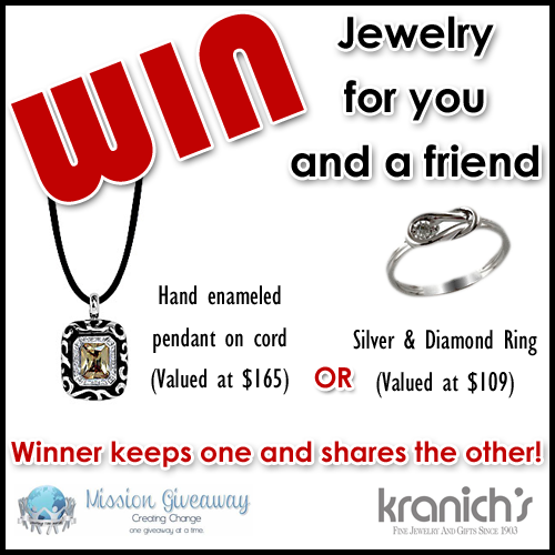 Kranich’s Jewelry for You & and a Friend #MissionGiveaway