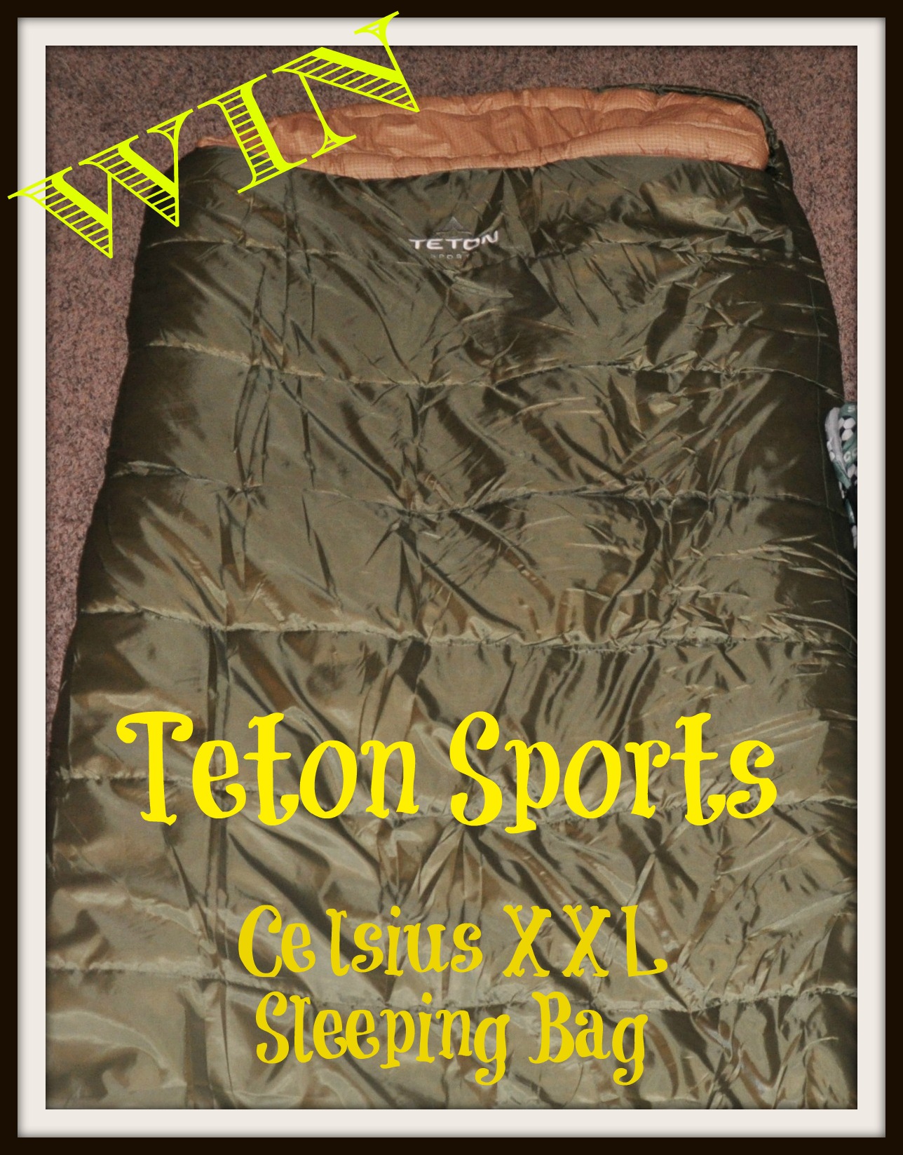 Giant Teton Sports Sleeping Bag GIVEAWAY #sponsored