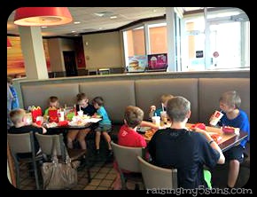 8 Kids at McDonalds