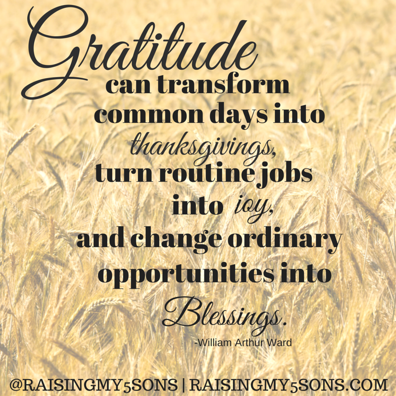 Teaching Gratitude to Our Children