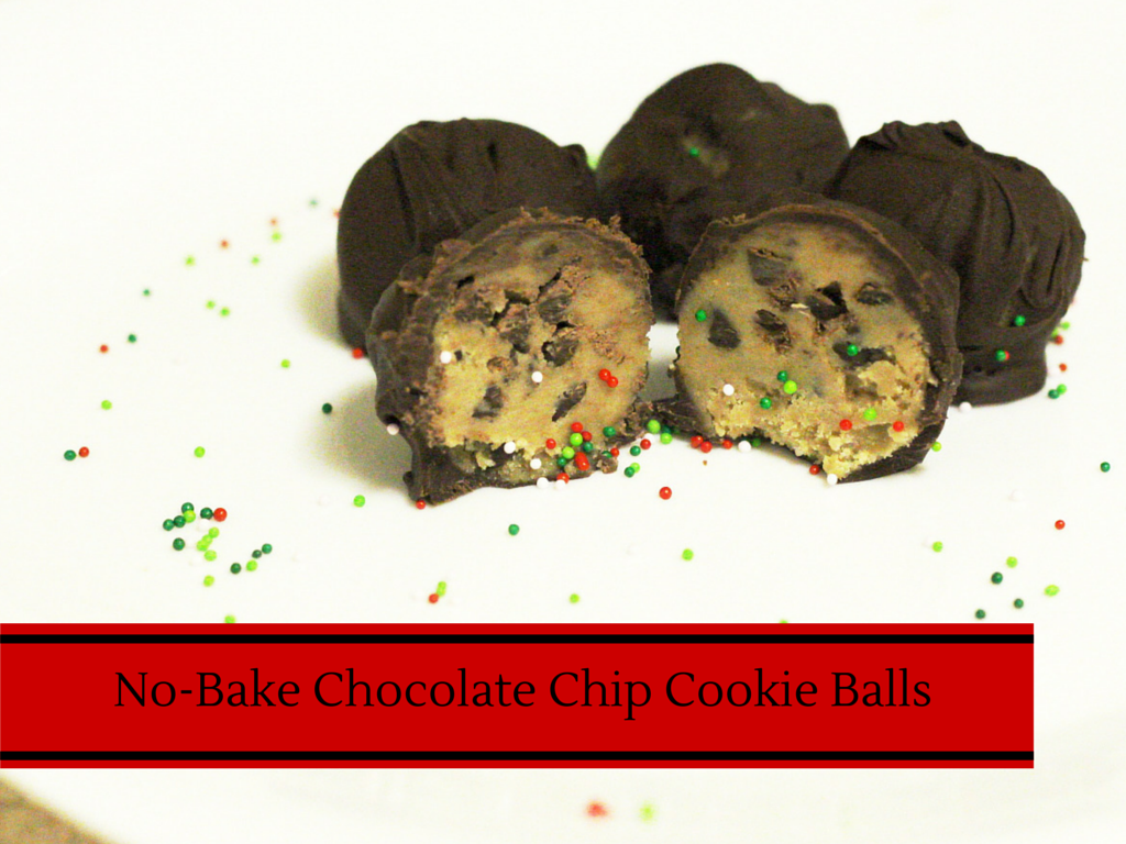 12 Days of Christmas Desserts: No-Bake Chocolate Chip Cookie Balls