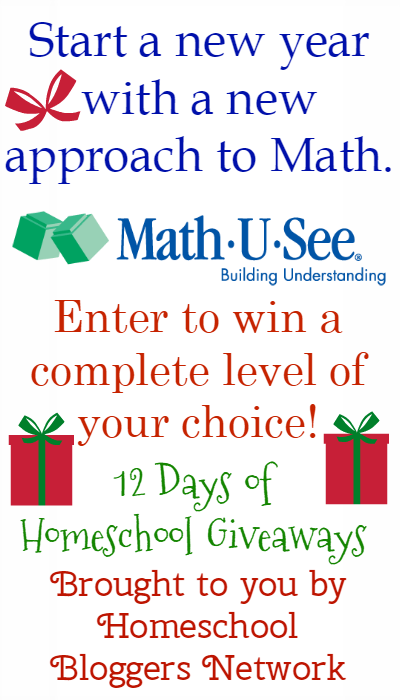 12 Days of Homeschool Giveaways (Day 5): Math U See