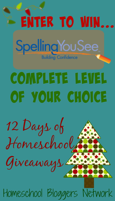 12 Days of Homeschool Giveaways: (Day 6) Spelling You See