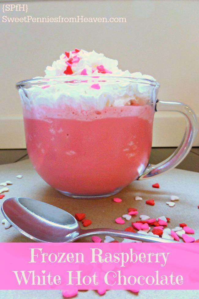 Frozen Raspberry White Hot Chocolate