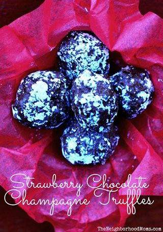 Strawberry Chocolate Champagn Truffles