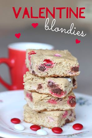 12 Days of Valentine’s Day Desserts (Day 1): Valentine Blondies