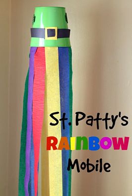 St. Patty’s Rainbow Mobile Craft