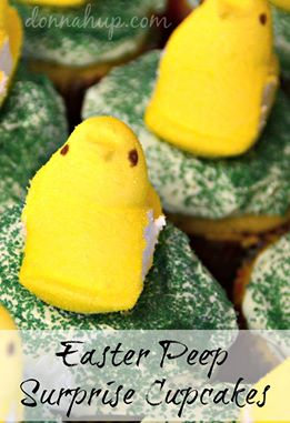 Easter Peep Surprise Cupcakes