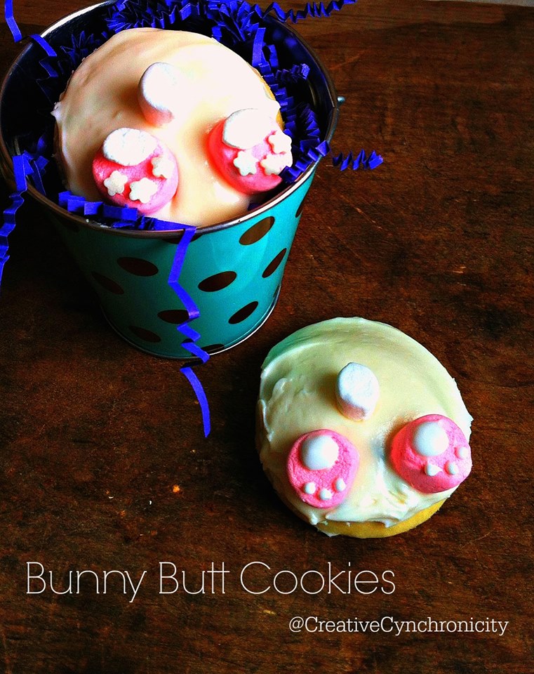 Easter Bunny Butt Cookies