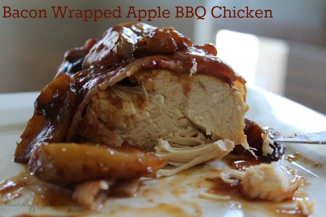 Bacon Wrapped Apple BBQ Chicken: #12DaysOf BBQ/Picnic Fun!