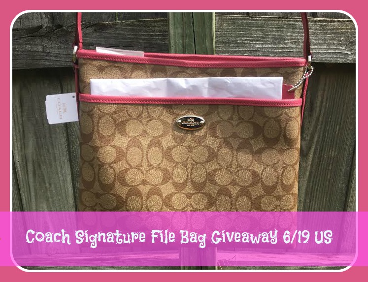 Coach Signature File Bag Giveaway