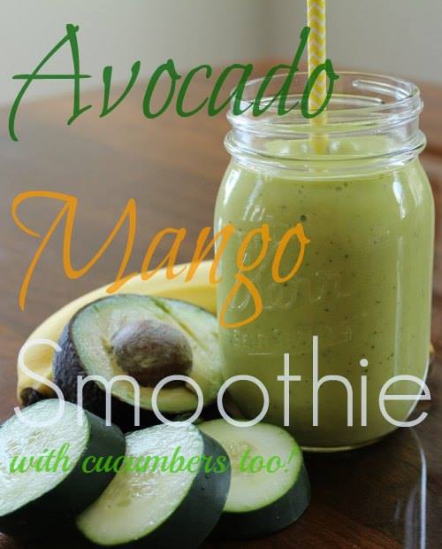 Avocado Mango Smoothie #12DaysOf Celebrate Summer
