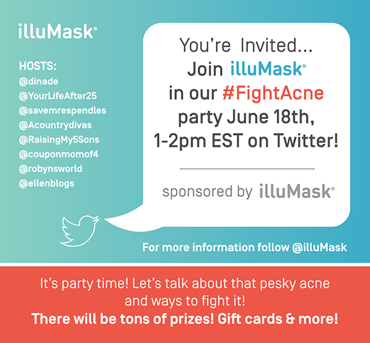 illuMask Twitter Party #FightAcne