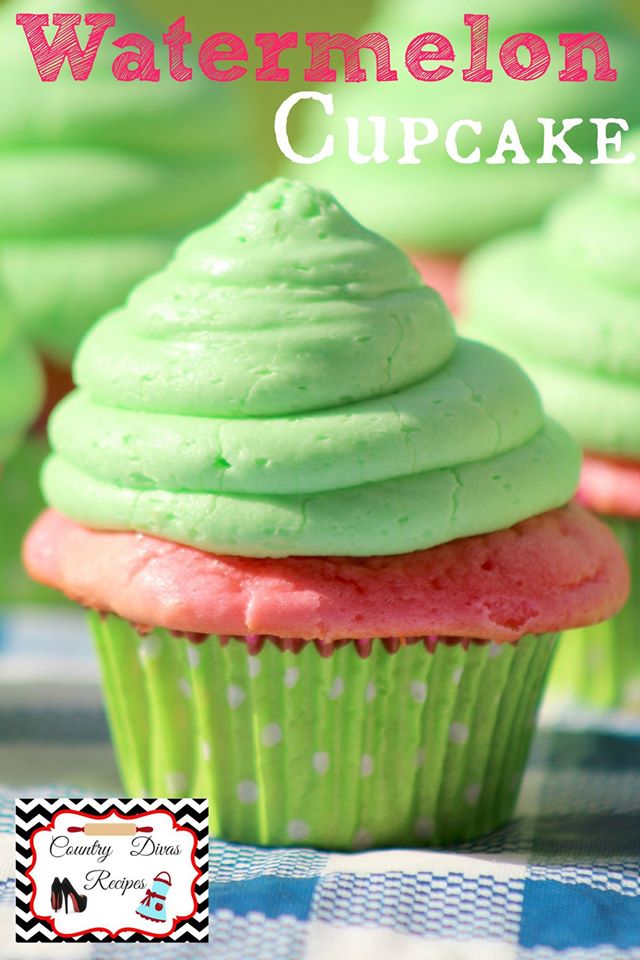 Watermelon Cupcakes #12DaysOf Celebrate Summer Fun!