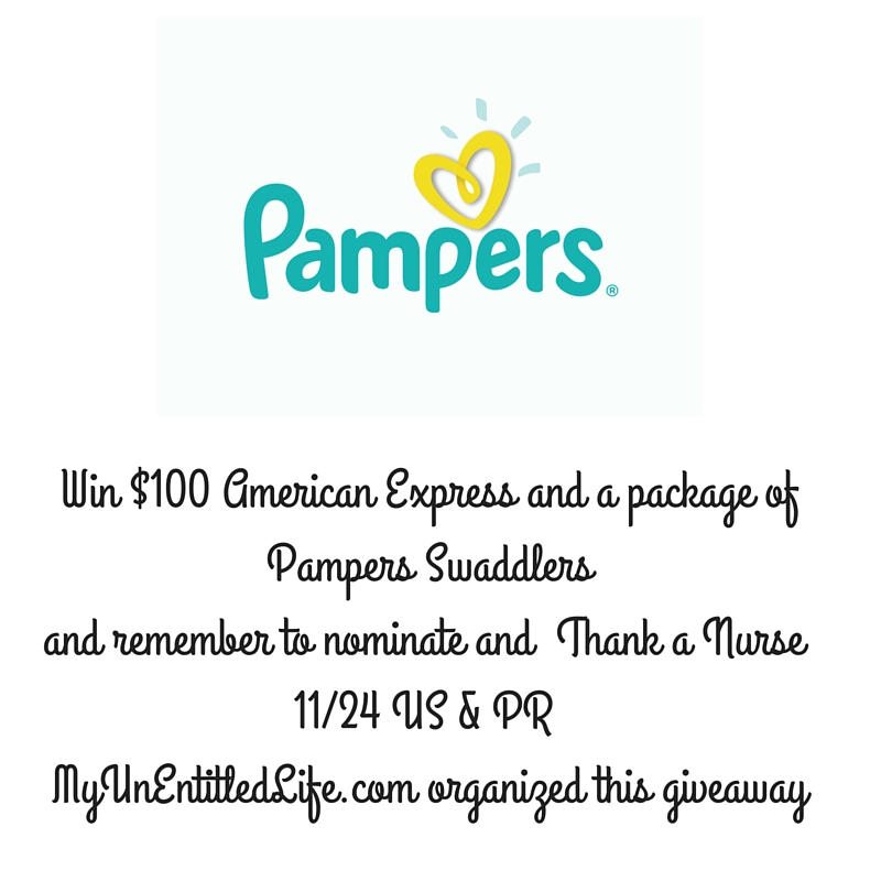 Amex $100 GC Giveaway from Pampers!