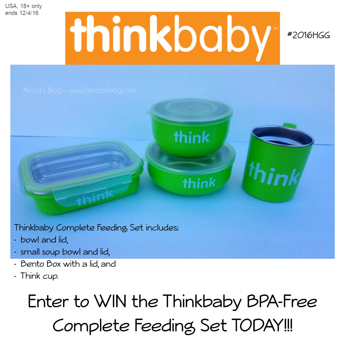 Thinkbaby Complete Feeding Set Giveaway #2016HGG