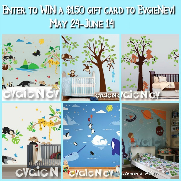 Giveaway: $150 GC to @Evgie #WallDecals #ad