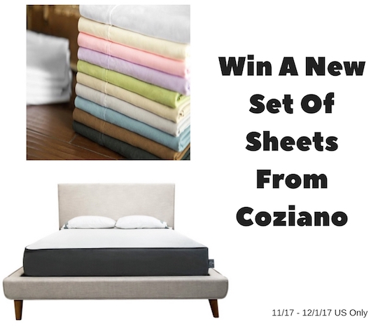 Coziano Sheet Set Giveaway |ad| #2017Holiday