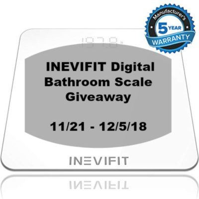 INEVIFIT Bathroom Scale Giveaway #HolidayEssentials