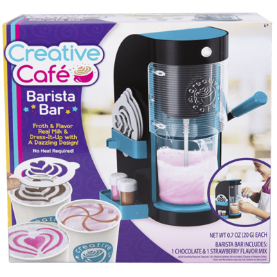 Making Kid Friendly Lattes at Home W/ Creative Cafe Barista Bar #ad