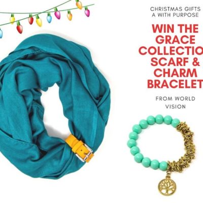 Win World Vision Grace Collection Scarf & Charm Bracelet