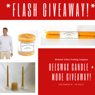 Beeswax Taper Candle & Beeswax Pillar Candle Giveaway