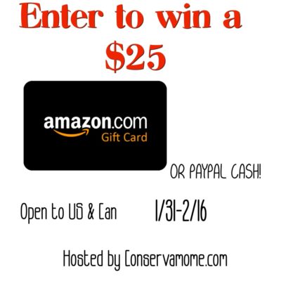 Enter to WIN a $25 Amazon Gift Card!