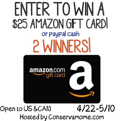 Enter to Win a $25 Amazon Gift Card