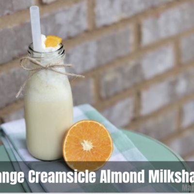 Delicious Orange Creamsicle Almond Milkshake Recipe