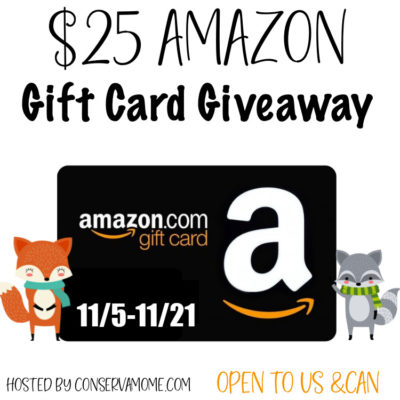 Enter To WIN $25 Amazon Gift Card Giveaway!