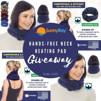 SunnyBay Hands-Free Neck Heating Pad Giveaway