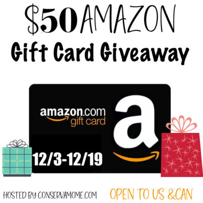 $50 Amazon Gift Card GIVEAWAY