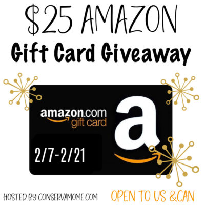 $25 Amazon Gift Card Giveaway