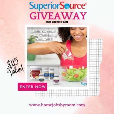 Superior Source Vitamin Giveaway ($115 Value!)