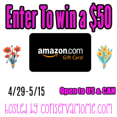 Enter to WIN a $50 Amazon Gift Card!