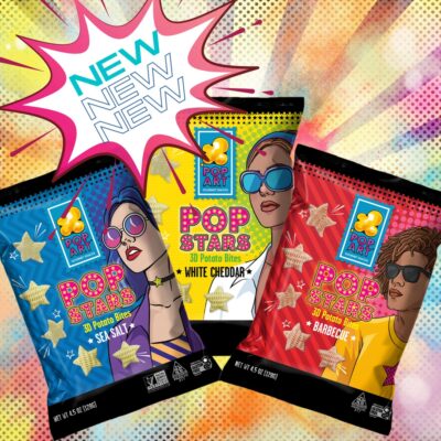 Pop Stars 3D Potato Bites from Pop Art Snacks