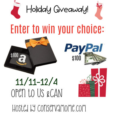 GIVEAWAY: $100 Amazon GC or Paypal Cash
