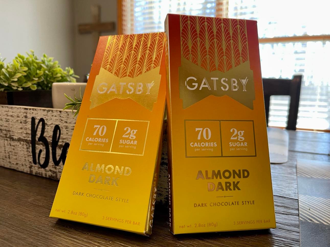 Gatsby Bar, Almond Dark, Dark Chocolate Style - 2.8 oz