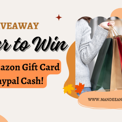 Enter to WIN a $100 Amazon Gift Card or Paypal Cash!