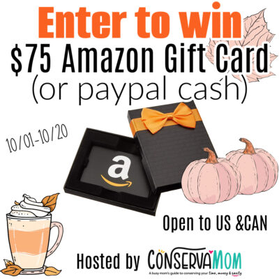 WIN a $75 Amazon Gift Card or Paypal Cash