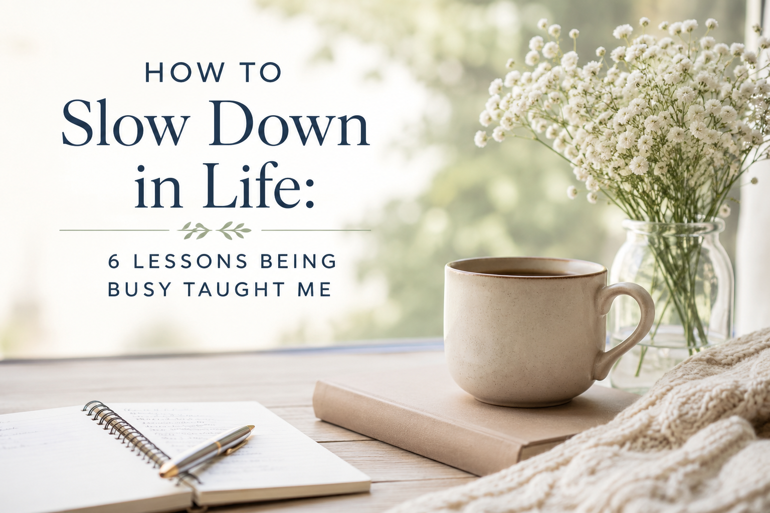 How to slow down in life